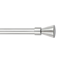 Horn zinc metal finial curtain rod